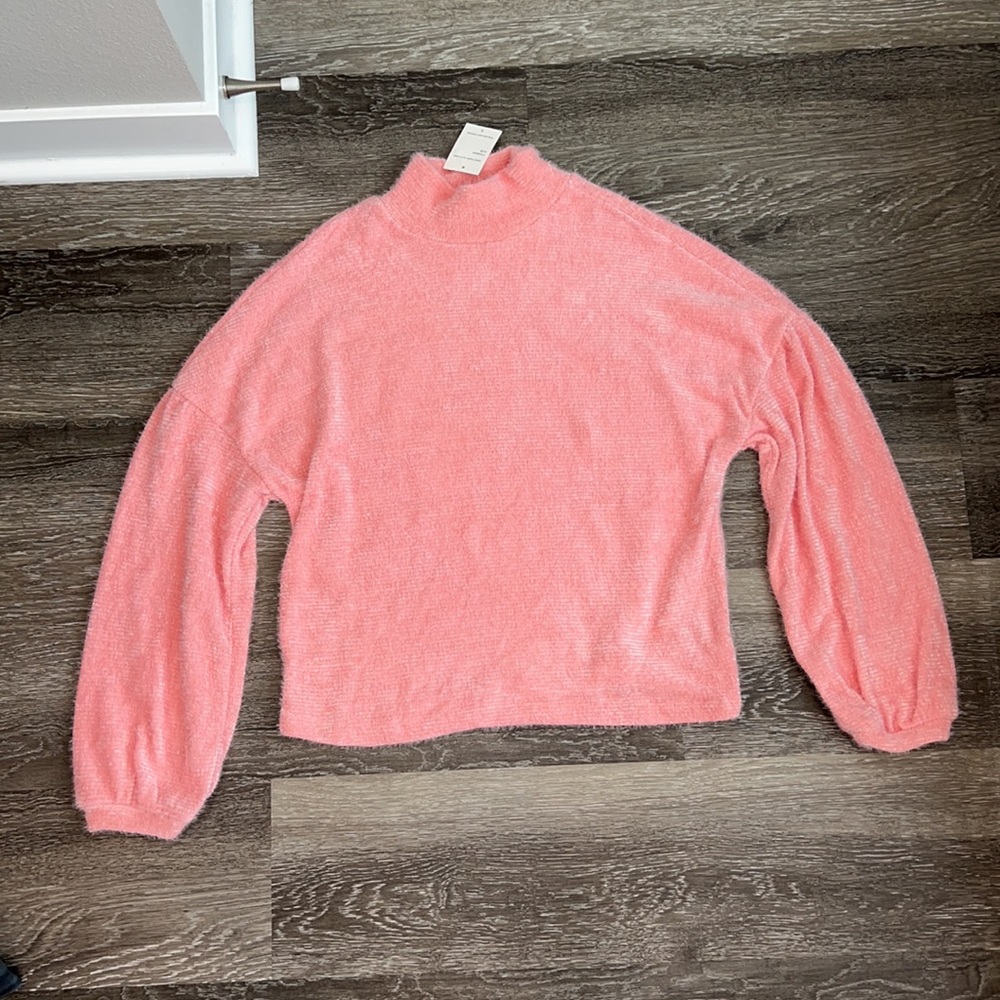 Sanctuary Light Pink Eyelash Knit Pullover Small